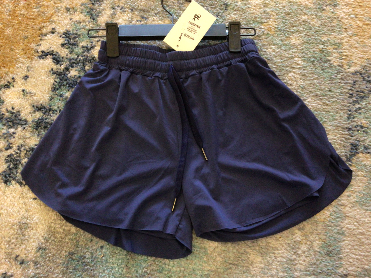 Youth Navy Blue Butterfly Shorts