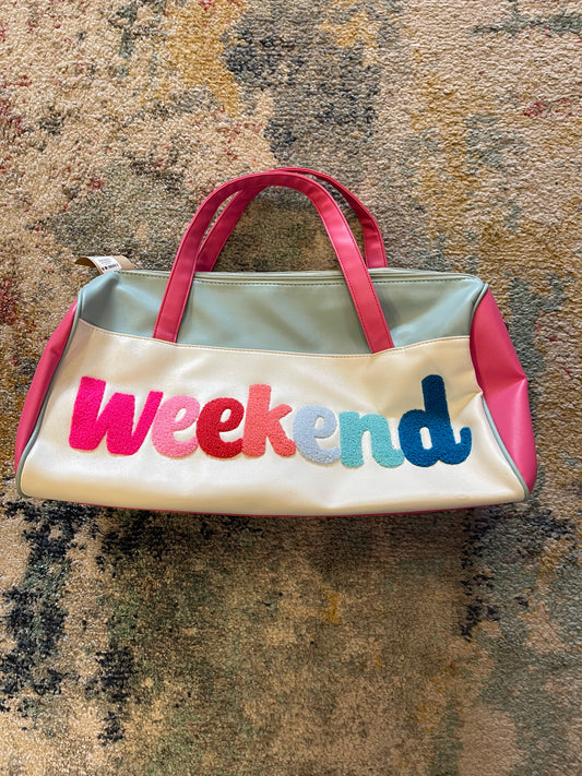 Weekend Embroidery Duffel Bag