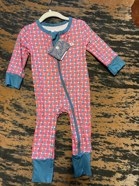 Baby Zip Up- American Flag