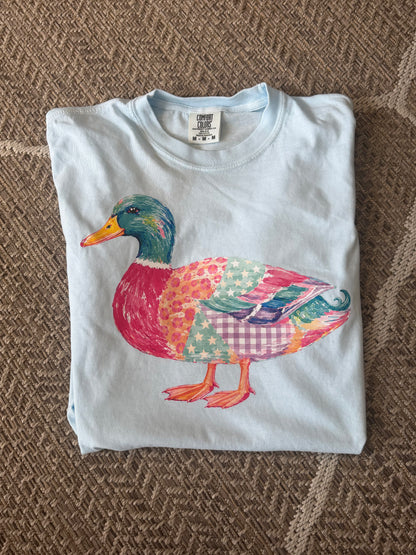 Patchwork Watercolor Duck