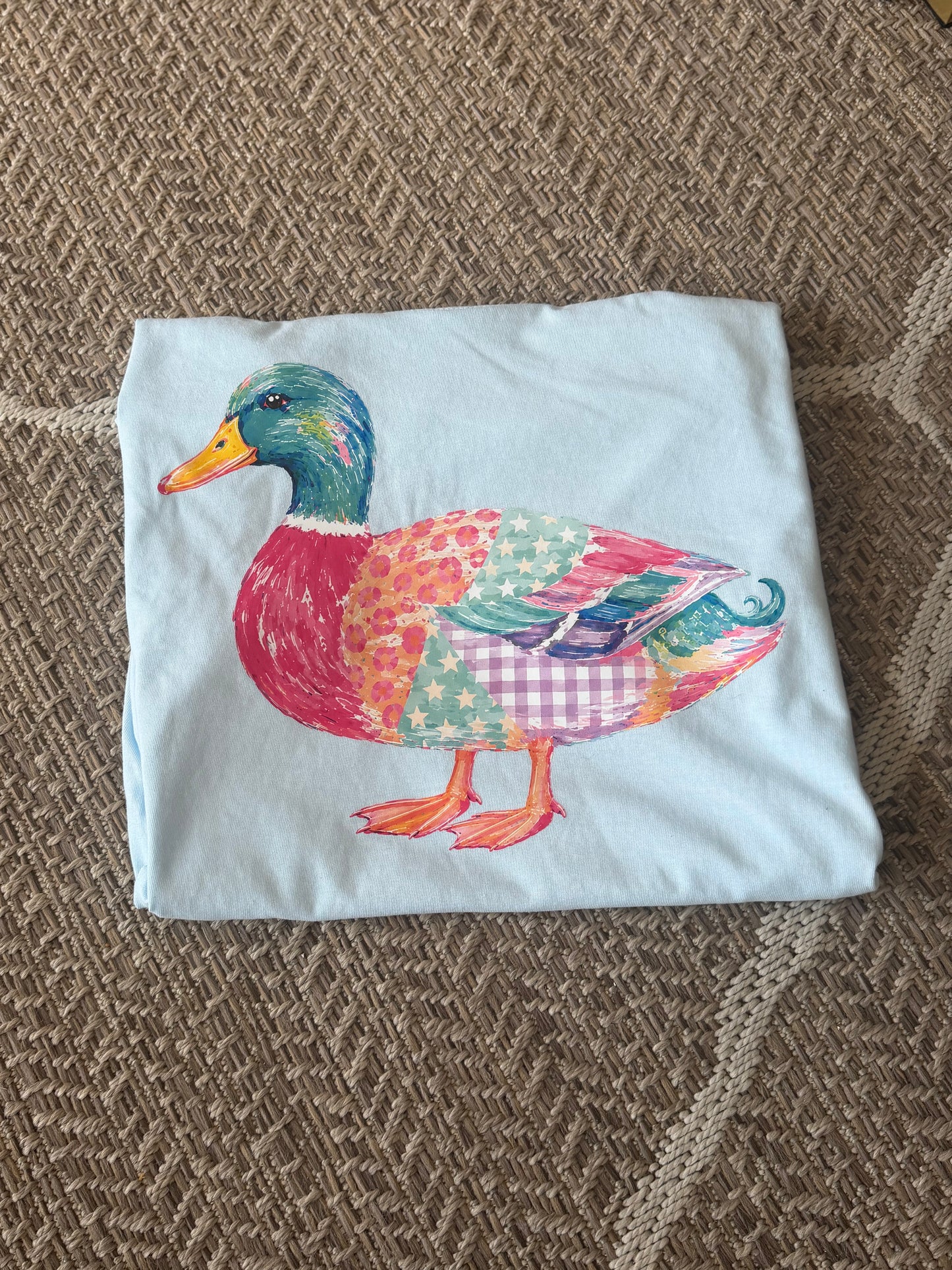 Patchwork Watercolor Duck