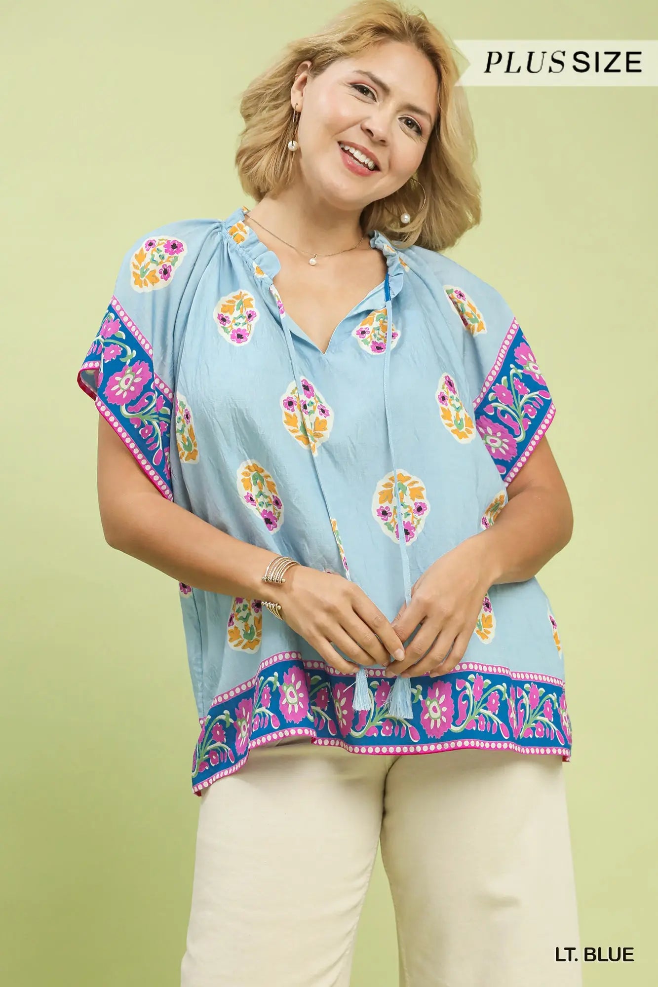 Boho Bloom Border Top
