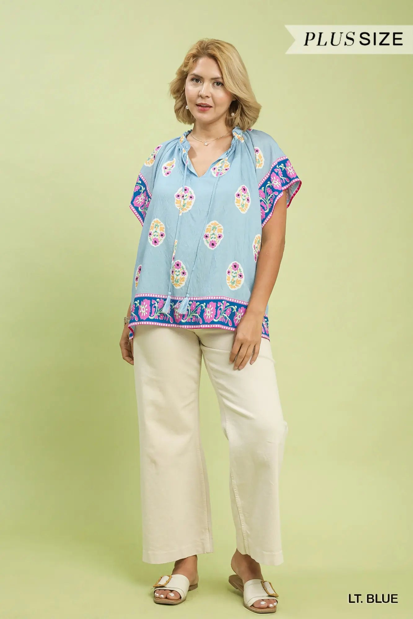 Boho Bloom Border Top