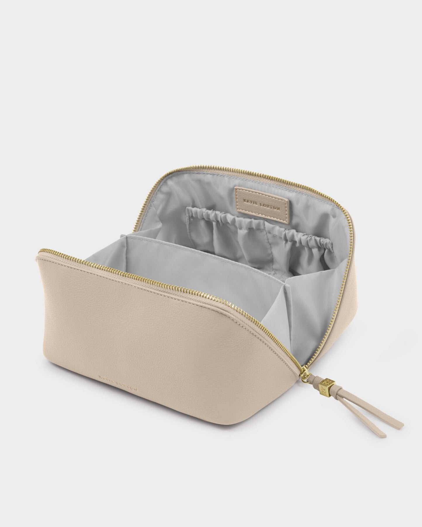 Fold out Mirror makeup bag- oyster