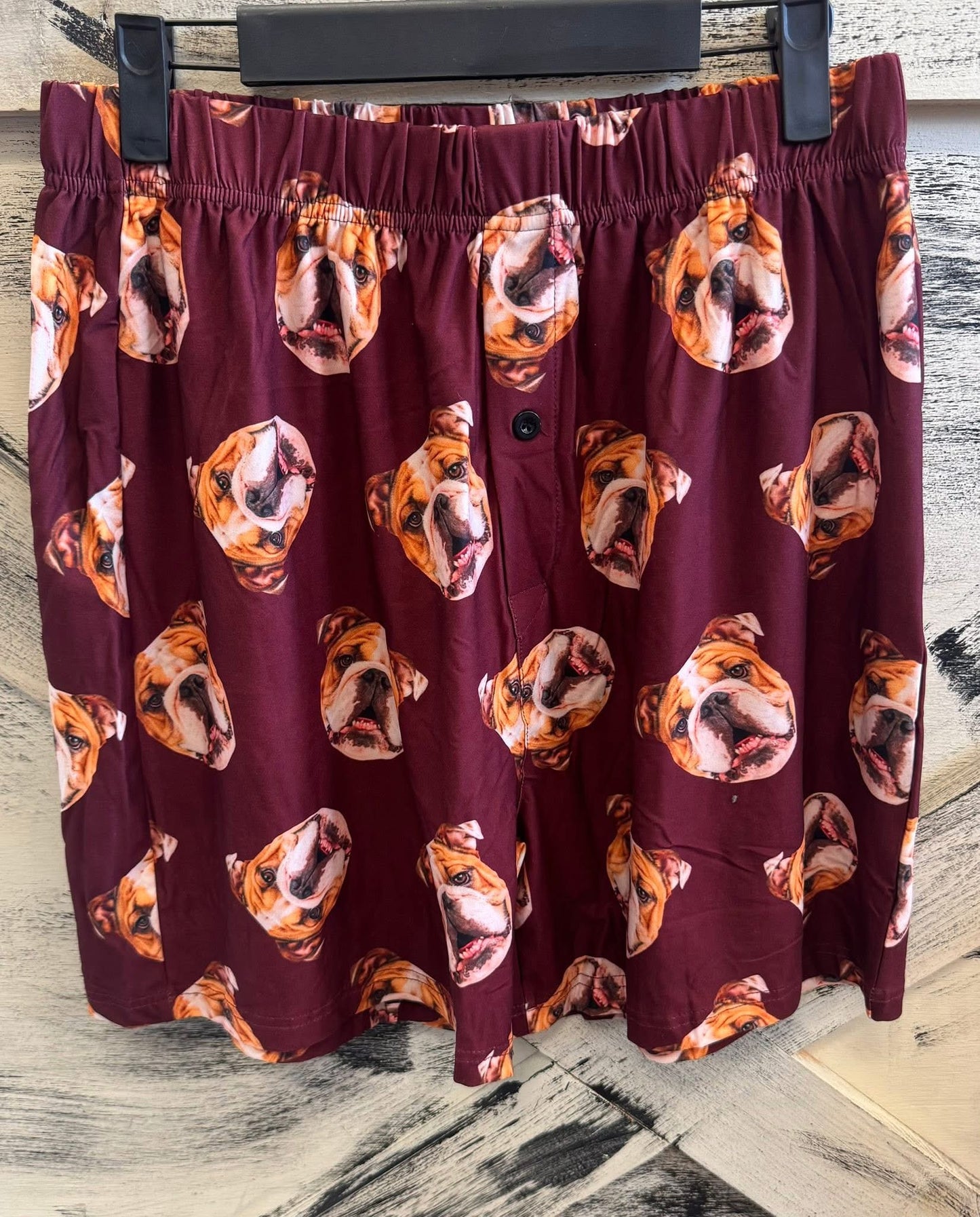 All over  bulldog boxer shorts