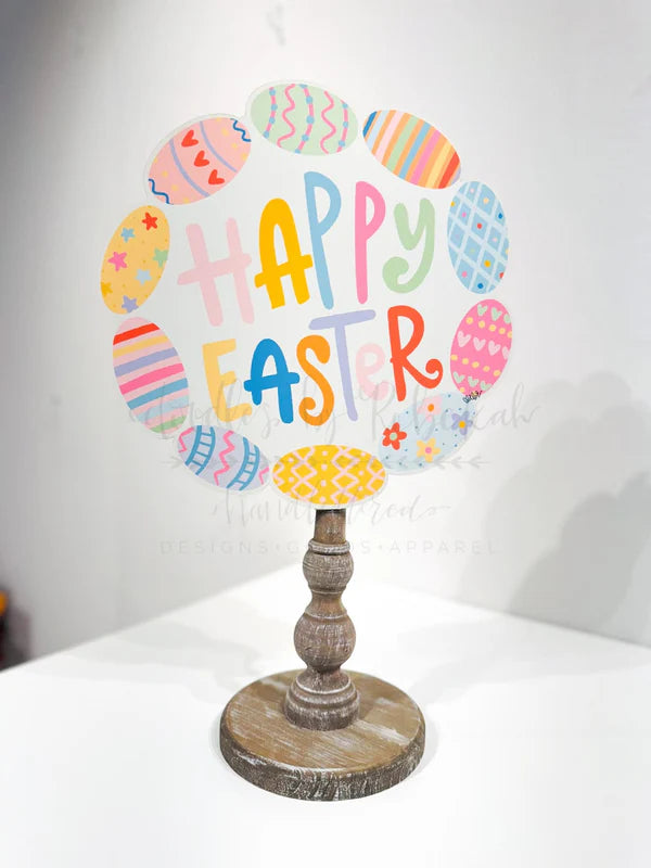 Happy Easter Egg Wreath Topper/Attachment