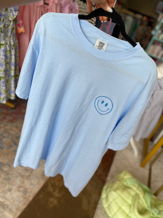 Embroidered Smiley T-Shirt