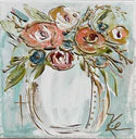 Ambers Vase Framed Art 18x18