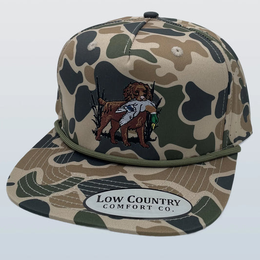 Boykin Duck 5Perf Old School Camo Green Rope Hat