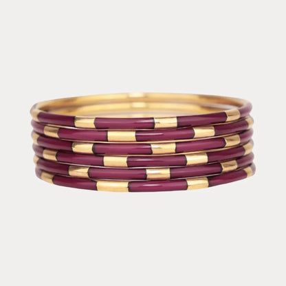 Maroon Veda Bangles- Set of 6