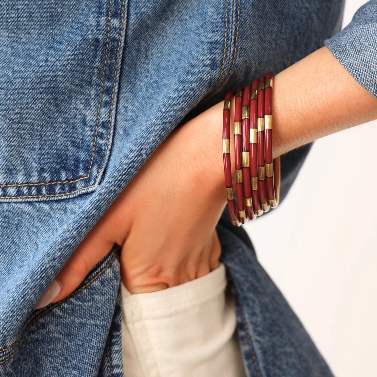 Maroon Veda Bangles- Set of 6
