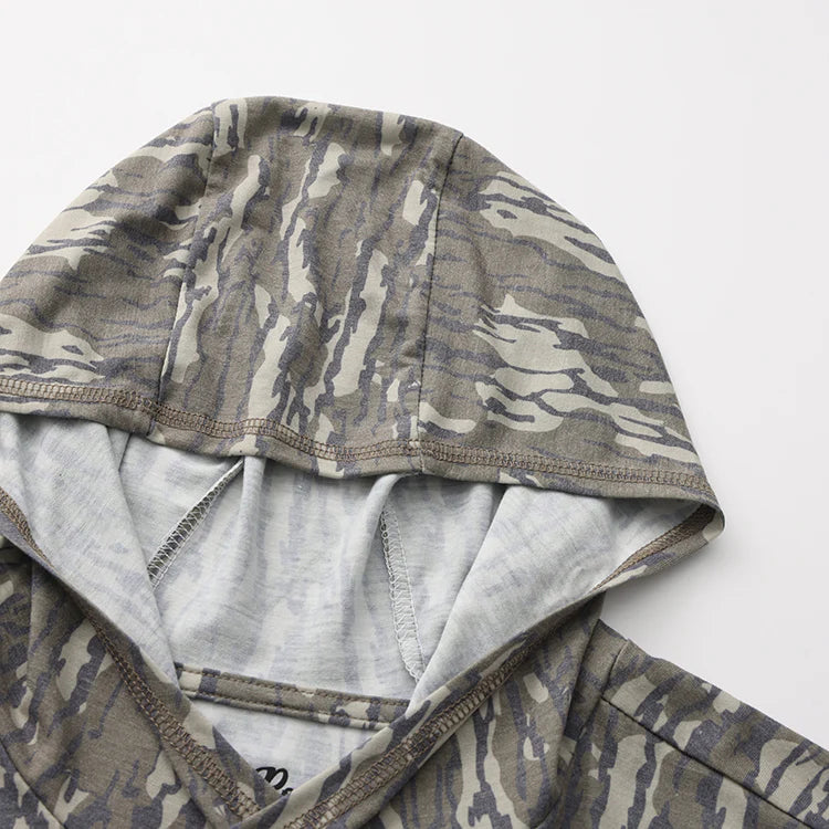 Performance Hooded Tee-Bottomland Camo