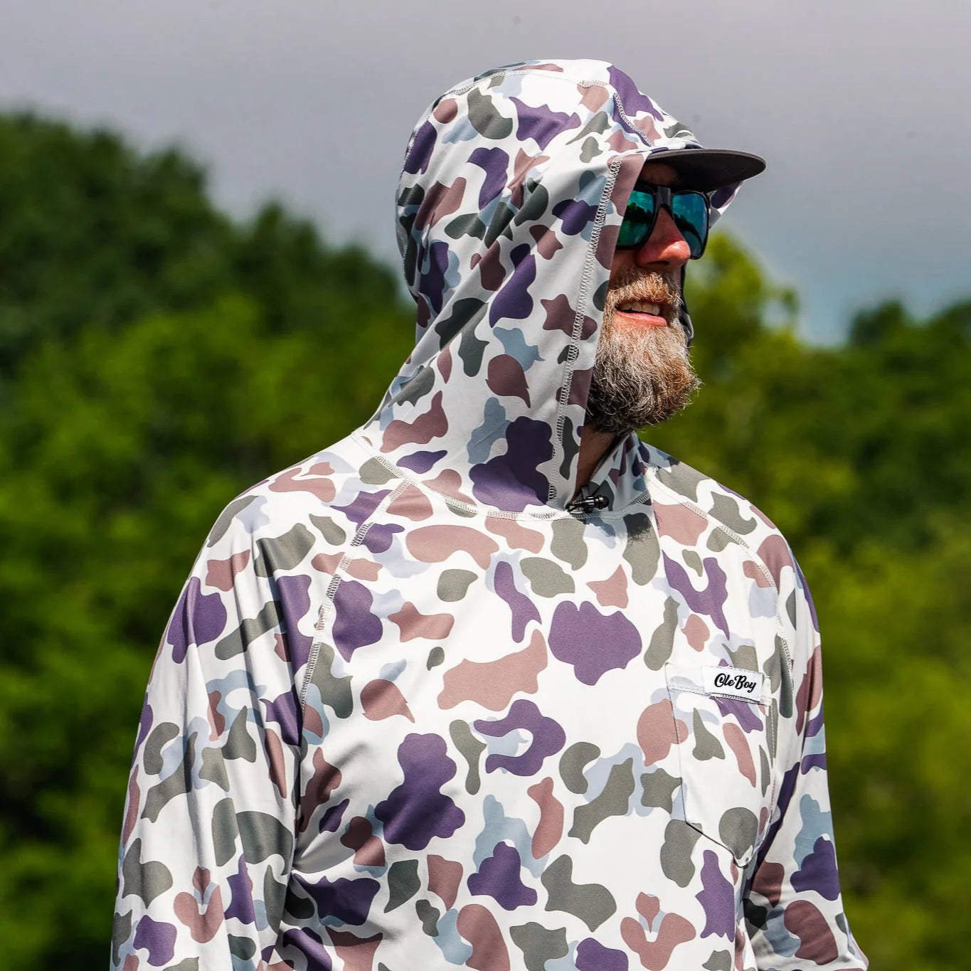 Performance Hooded Tee - Brown Duck Camo