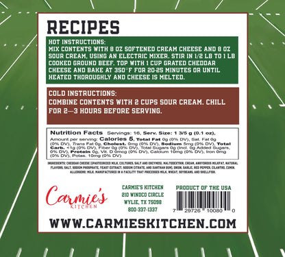 Red Zone Taco Dip Mix - Gameday Collection