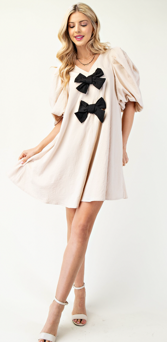 Mini Dress with Bows