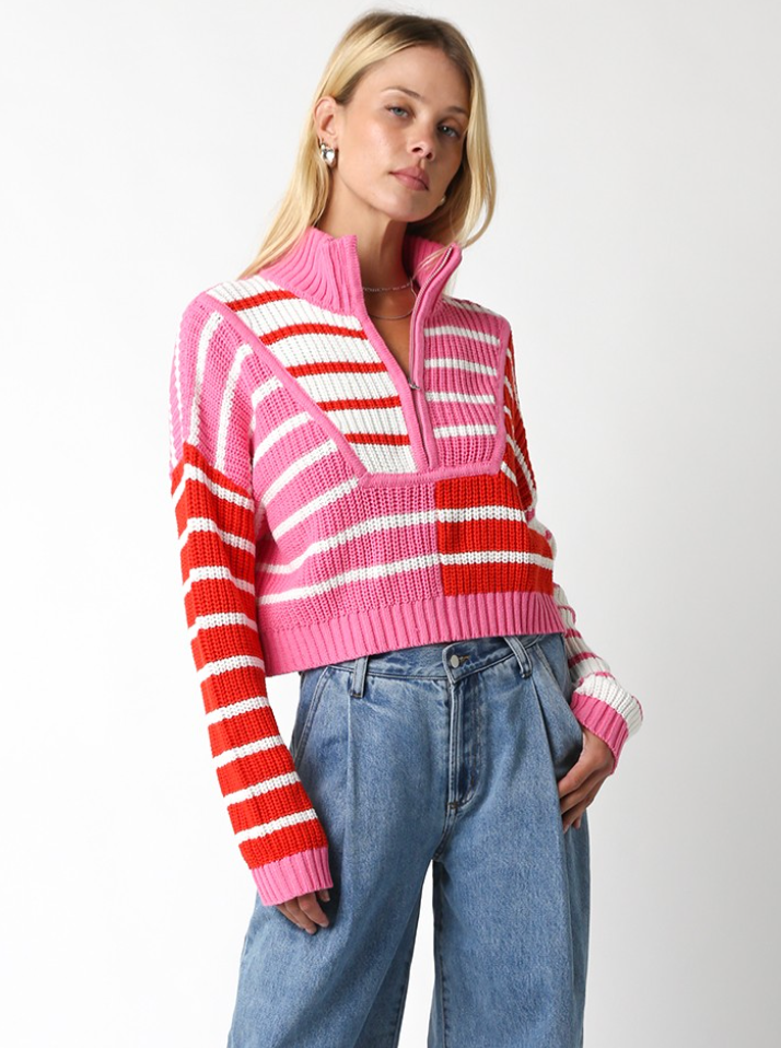 Vivian Sweater Pink/Red