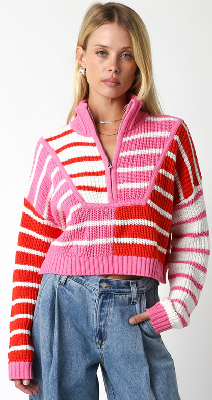 Vivian Sweater Pink/Red
