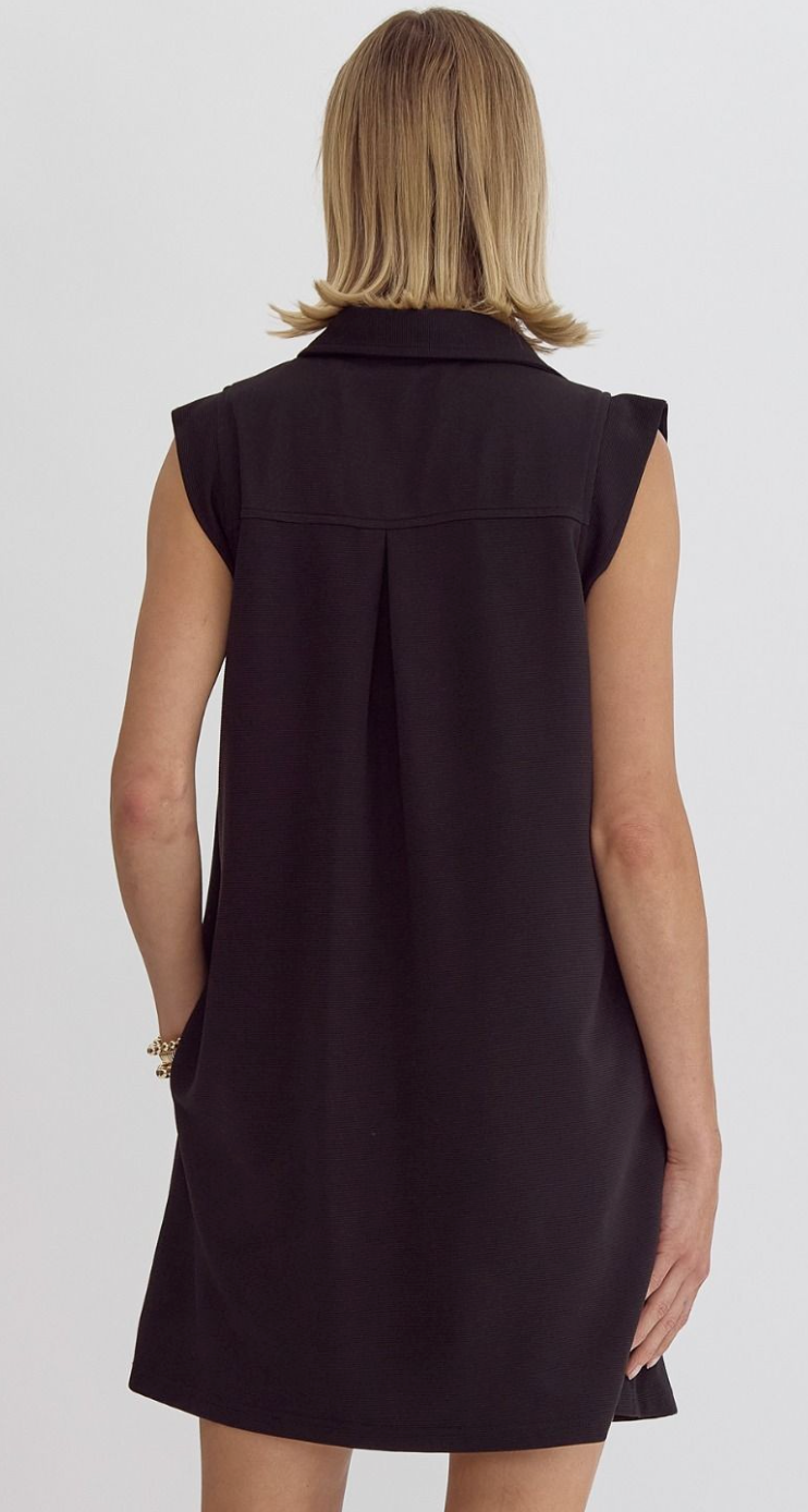 Textured Collared Dress