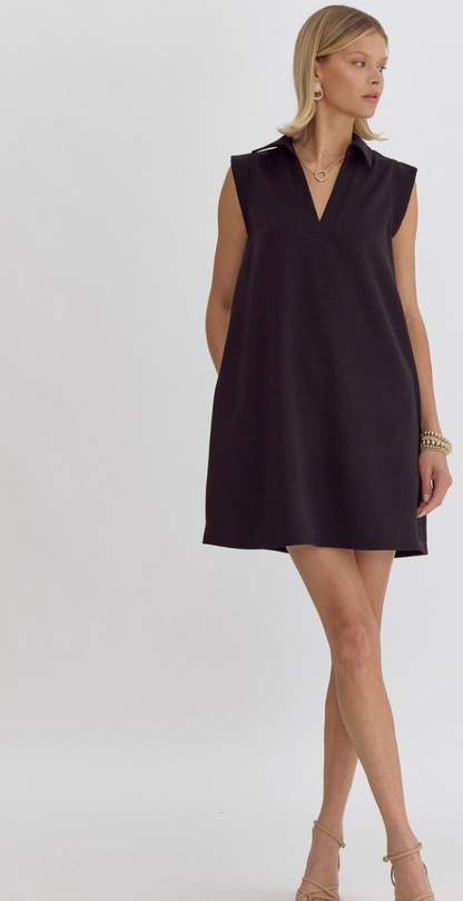 Textured Collared Dress