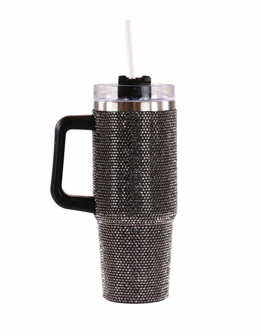 Black Sequin Tumbler