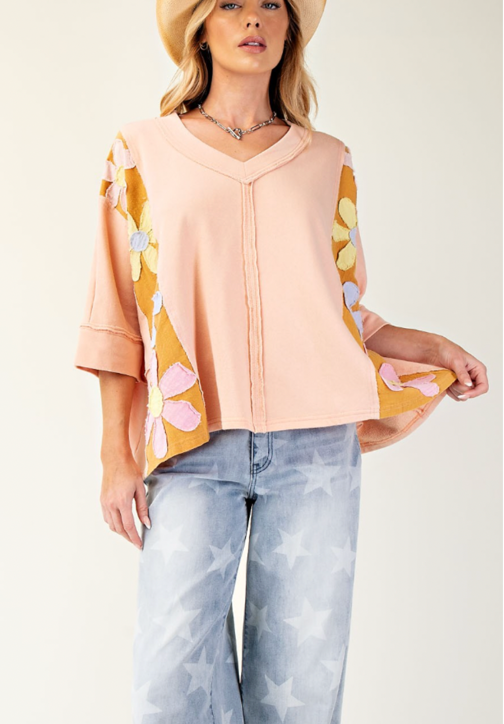 Daisy Patch Oversized Shirt