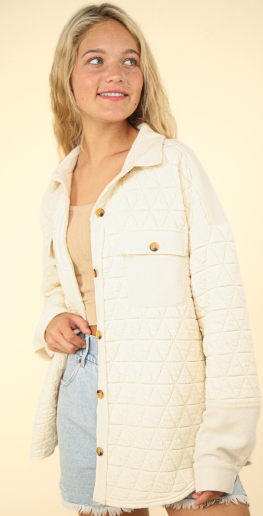 Quilted Cozy Shacket