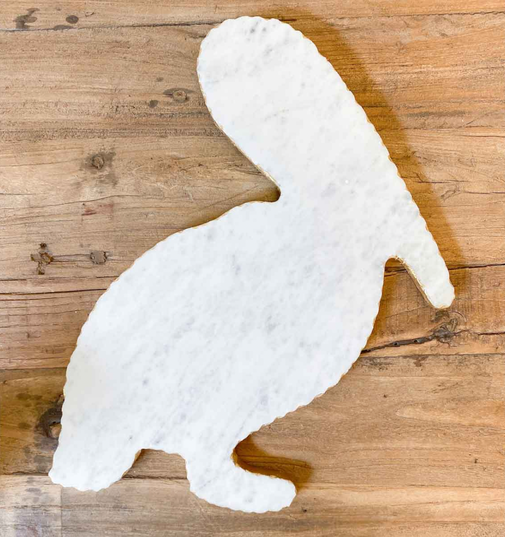 Pelican Shaped Marble Serving Board