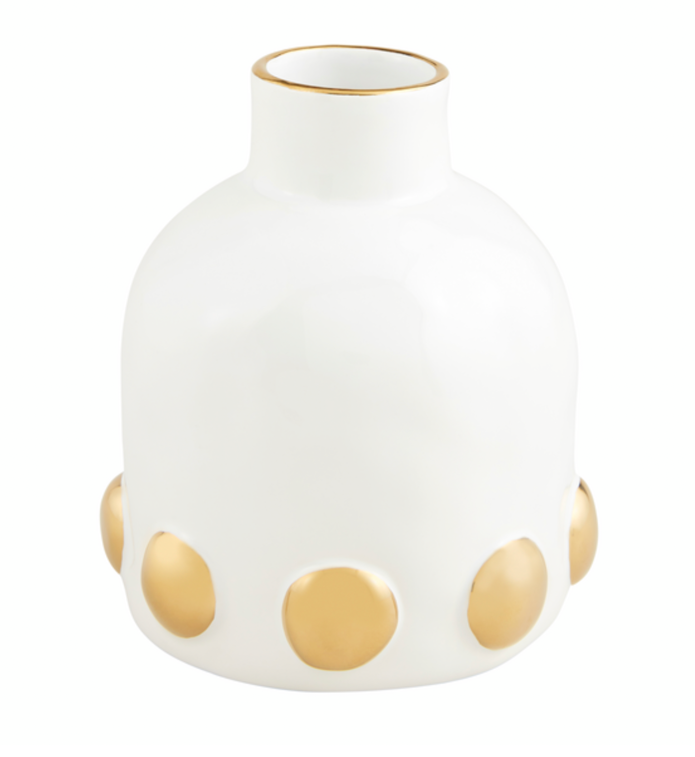 Small Gold Bead Vase