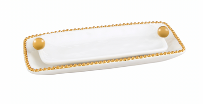 Gold Bead Dish Set