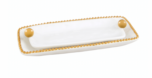 Gold Bead Dish Set