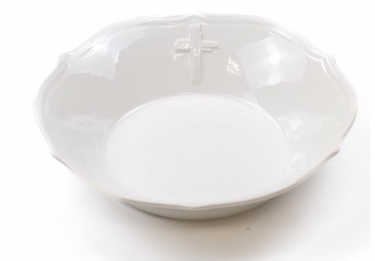Cross Embossed Serving Bowl