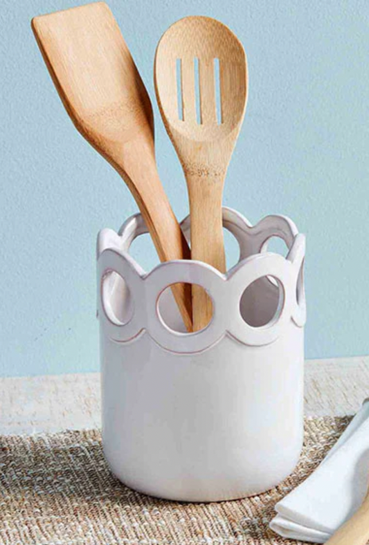 Scalloped Utensil Holder