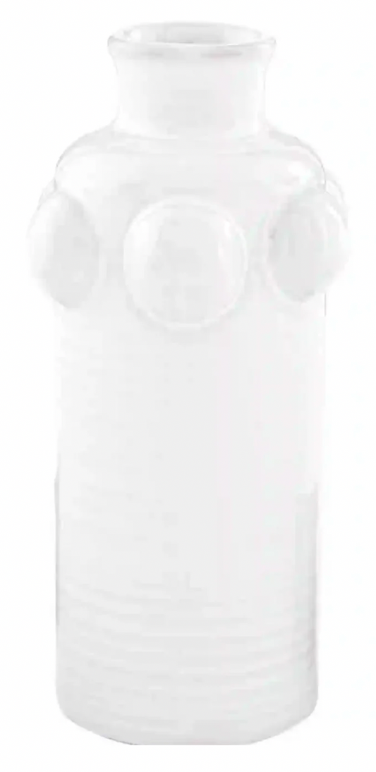 Top Rim Beaded Stem Vase