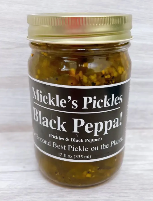 Black Peppa Mickle's Pickles 12oz