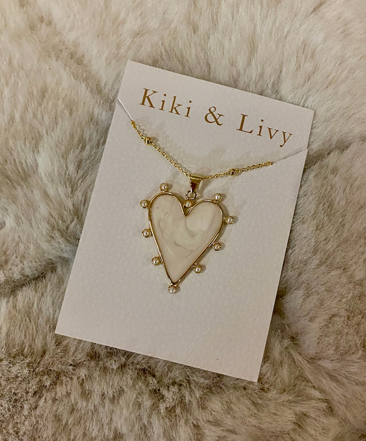 Pearl Heart Necklace