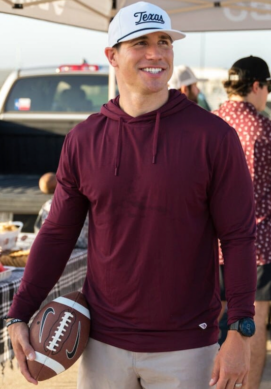 Performance Hoodie-Maroon