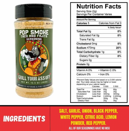 Pop Smoke Taco & Fajita Seasoning