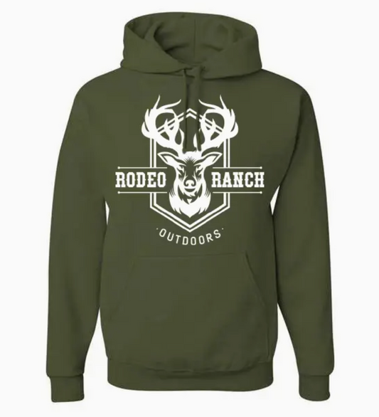 Outdoors Hoodie - Military Green