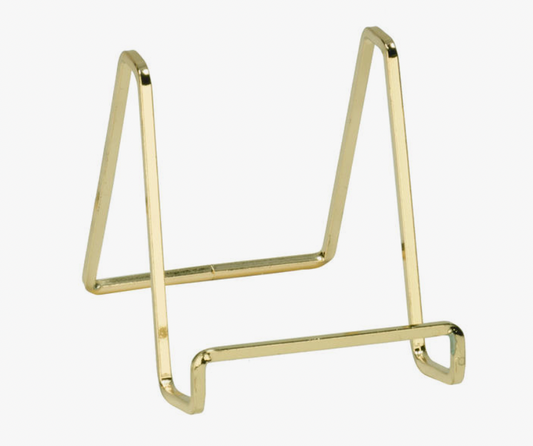 4" Brass Plated Square Wire Stand