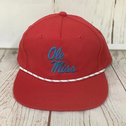 Ole Miss Stacked Rope Cap