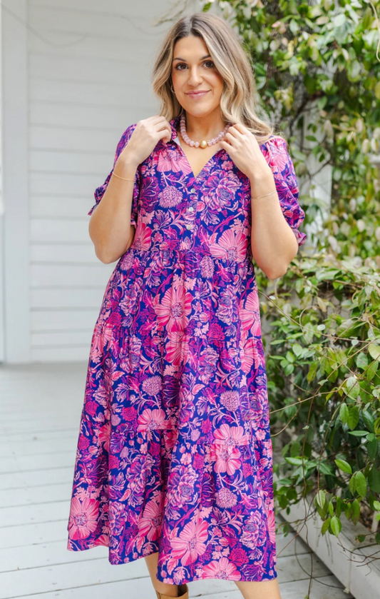 Evie Dress- High Tea Pink