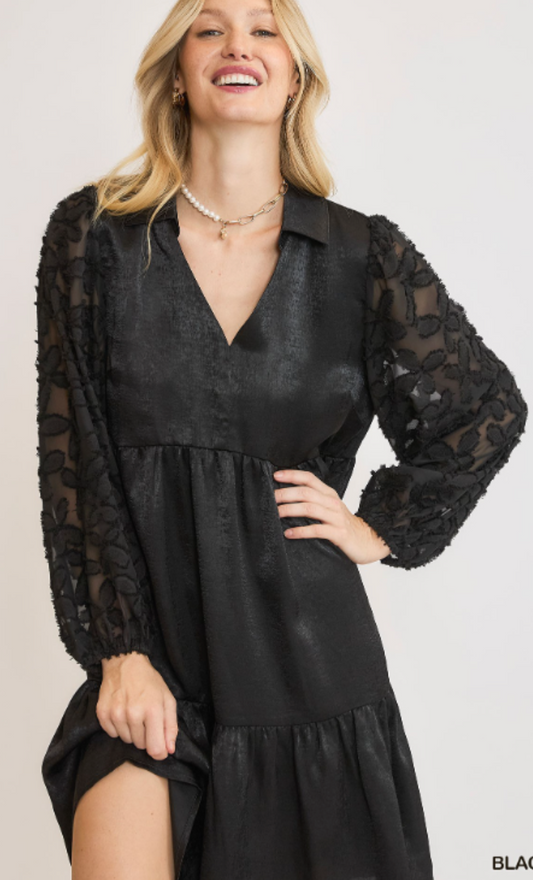 Black Satin Dress