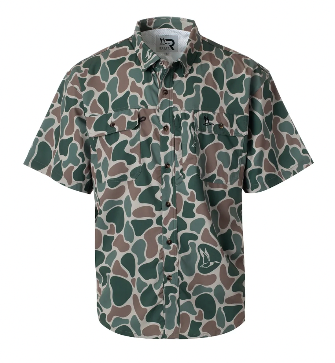 Roost Camo Button Down