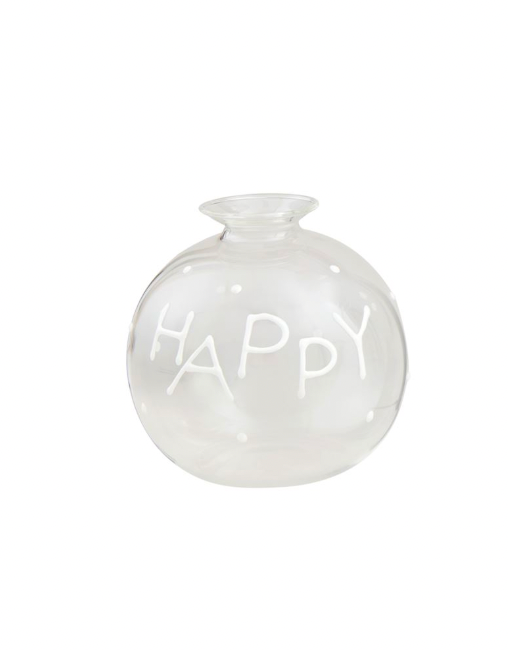 Happy Glass Bud Vases