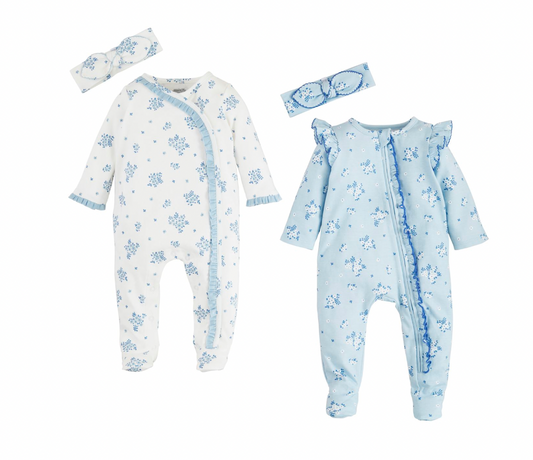 Ditsy Floral Sleeper & Headband Set