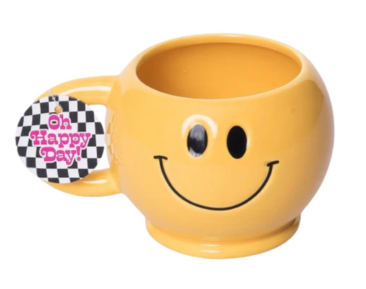 Shaped Ceramic Smiley Mug