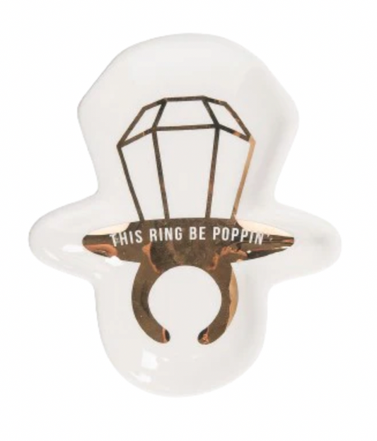 This Ring Be Poppin Trinket Tray