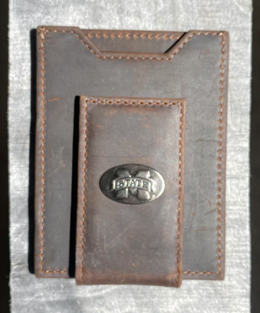 Crazy Horse Front Pocket Wallet MSU
