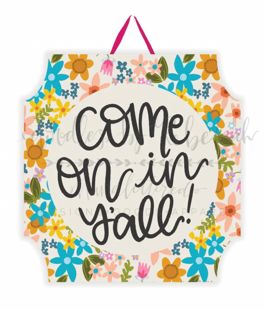 Come on in Y’all Doorhanger