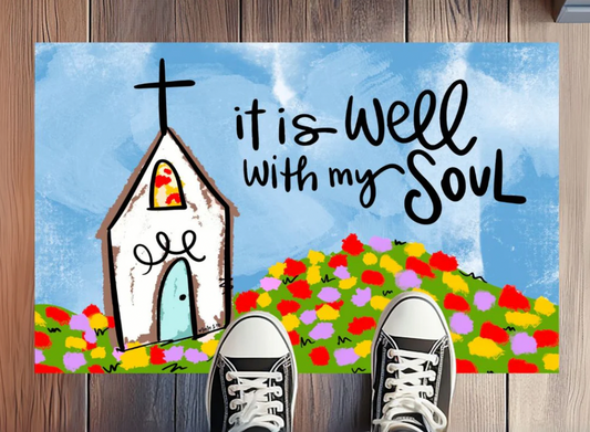 It is Well Church Rug Floormat